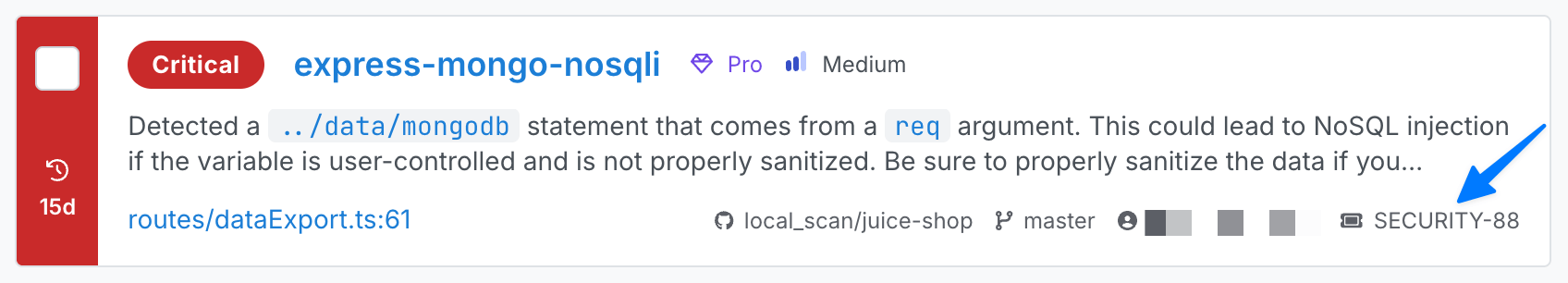 Jira ticket created - Code
